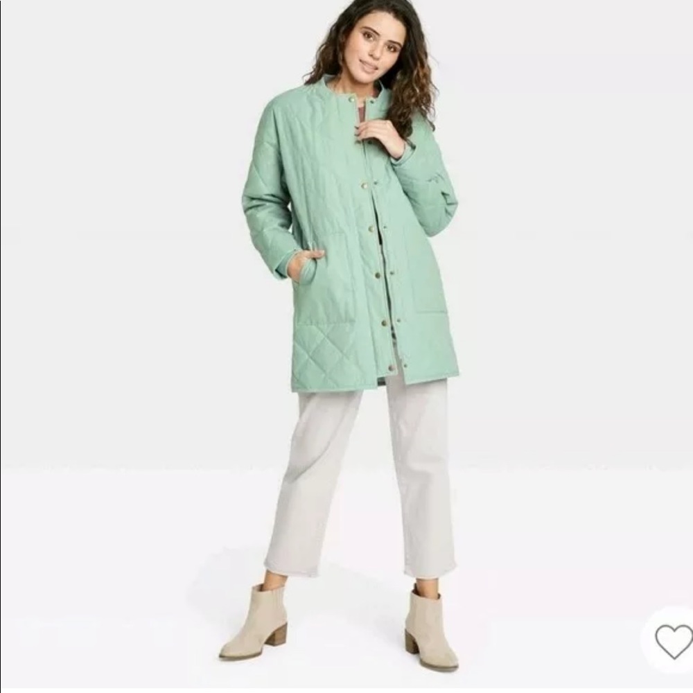Universal Thread Coat in Mint Green NWOT size Small but oversized, 100 cotton